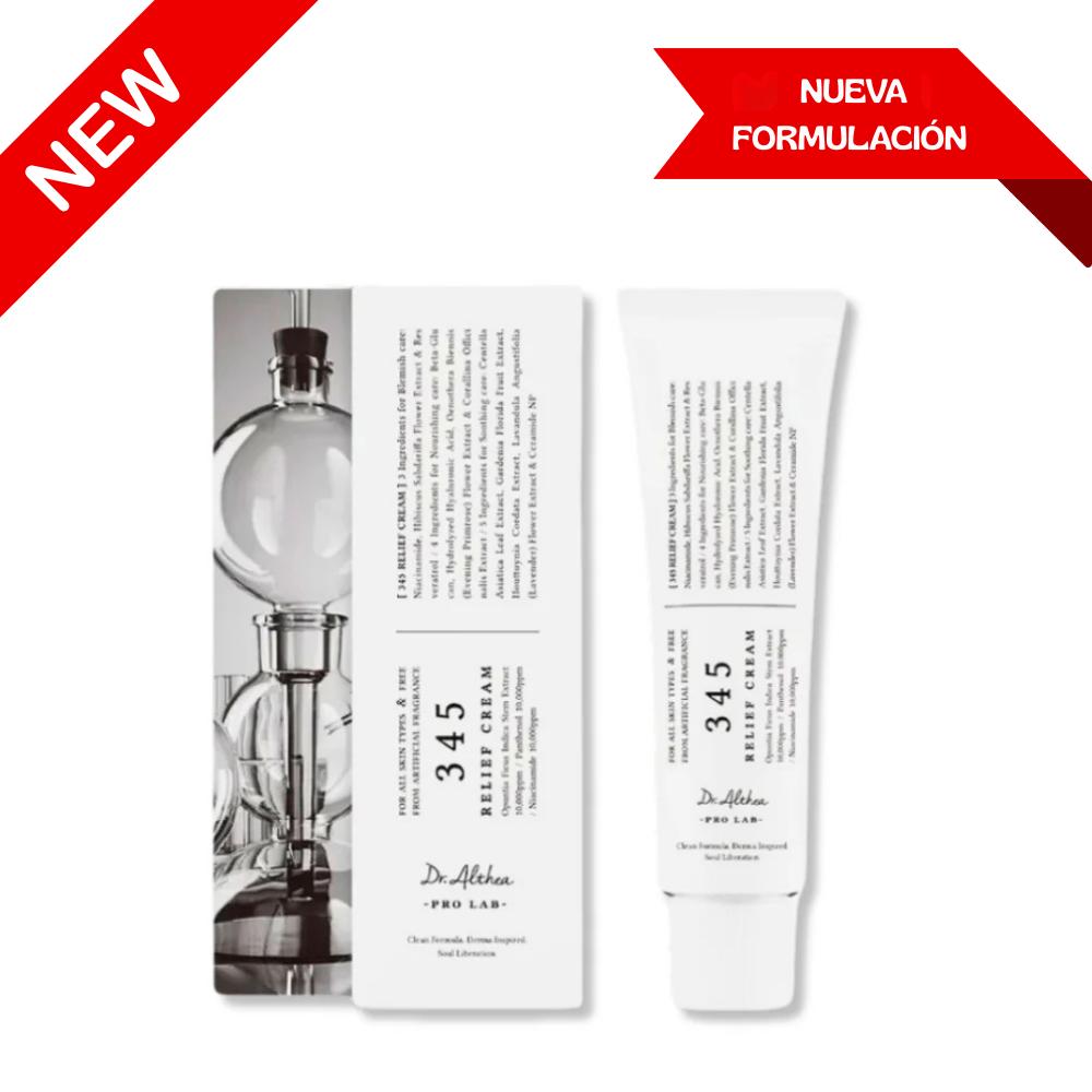 Dr. Althea 345 Relief Cream 50 ml Crema Facial Calmante e Hidratante con Ceramidas Ácido Hialurónico y Péptidos Ideal para Piel Sensible y con Acné