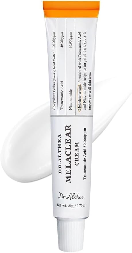 Dr.Althea Melaclear Cream | Crema Antimanchas con Niacinamida + Ácido Tranexámico (TXA) | Unifica el Tono, Hiperpigmentación y Manchas Oscuras | Fórmula Vegana Coreana | 20 ml