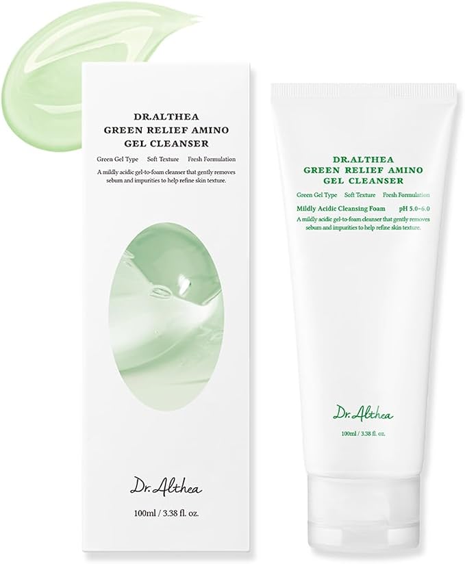 Dr. Althea Green Relief Amino Gel Cleanser – limpiador facial coreano
