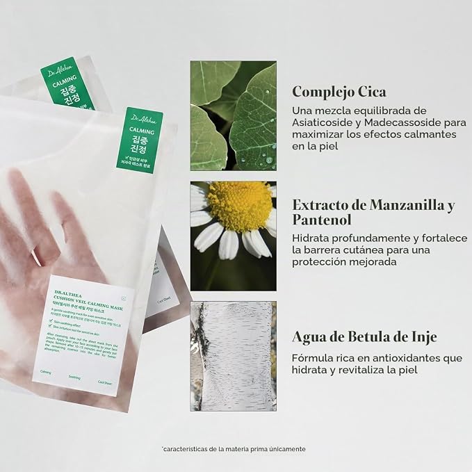 Dr. Althea Cushion Veil CICA Mask – mascarilla facial coreana – imagen 6