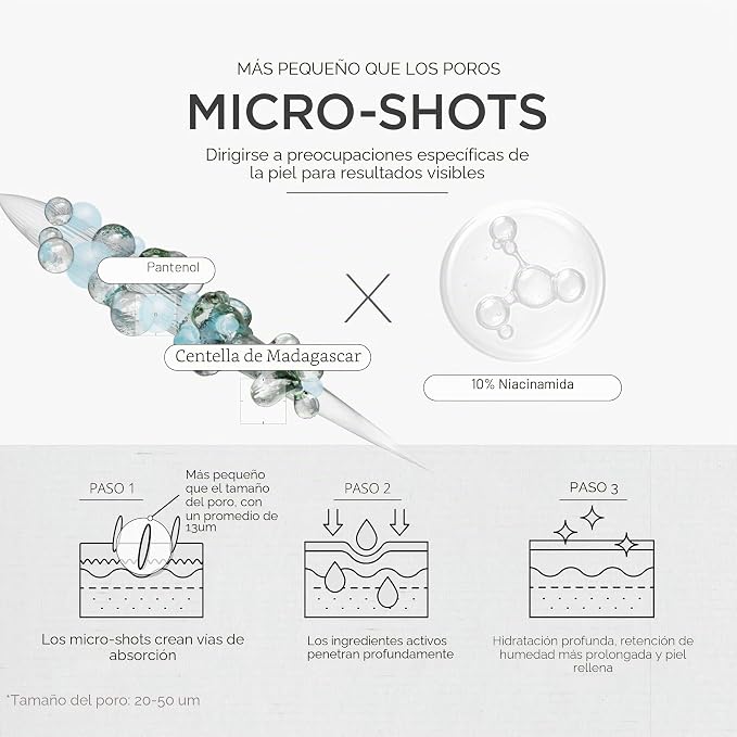 SKIN1004 Niacinamide 10% Boosting Shot Ampoule – sérum coreano – imagen 4