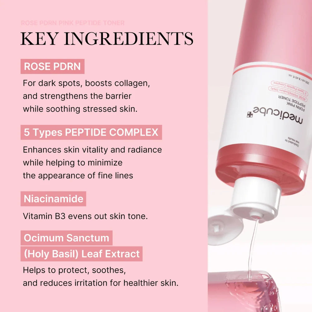 Medicube PDRN Pink Cica Soothing Toner – tónico coreano – imagen 2