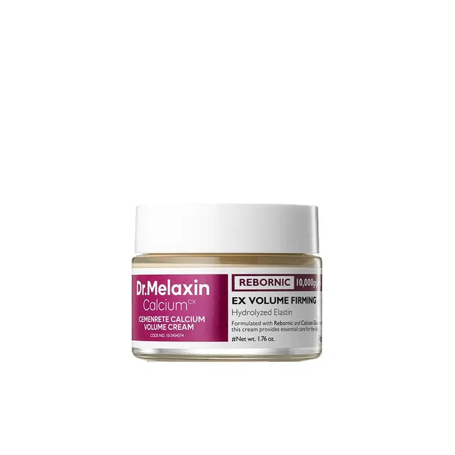 Dr. Melaxin Cemenrete Calcium Volume Cream | Crema Antiedad con REBORNIC · Calcio Ionizado 10.000 PPM + Ácido Hialurónico Triple + Colágeno + Elastina + Manteca de Karité + Aceite de Macadamia | Firmeza · Volumen · Elasticidad