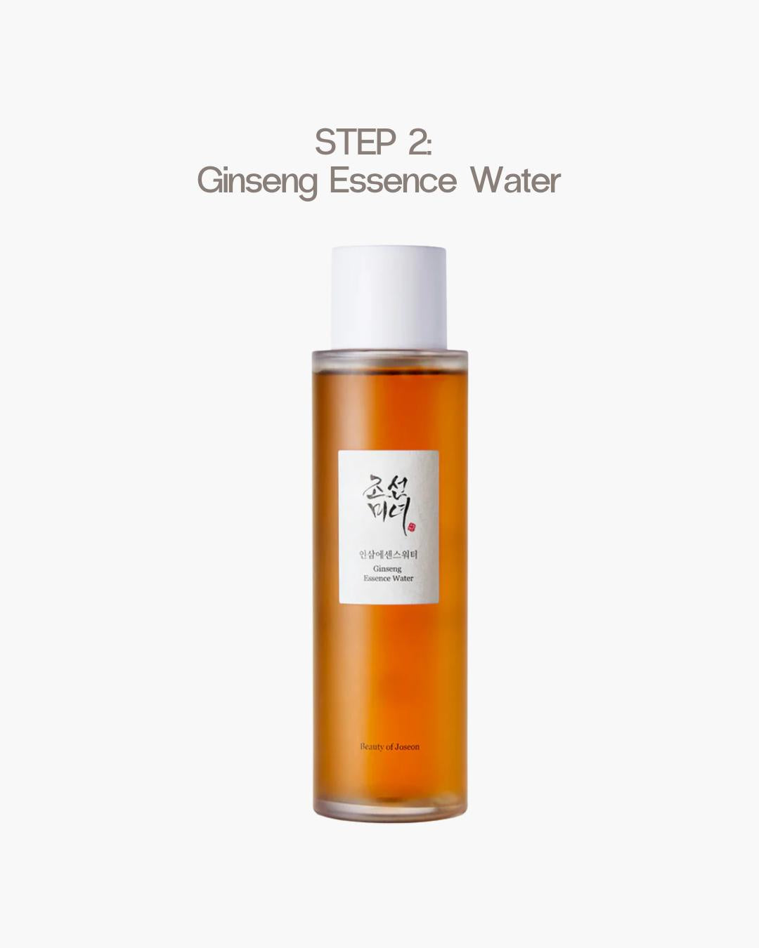 Beauty of Joseon- Pack Piel Seca & Madura (5 pasos): Ginseng Cleansing Oil + Ginseng Essence Water + Revive Serum Ginseng & Snail + Dynasty Cream + Relief Sun SPF50+