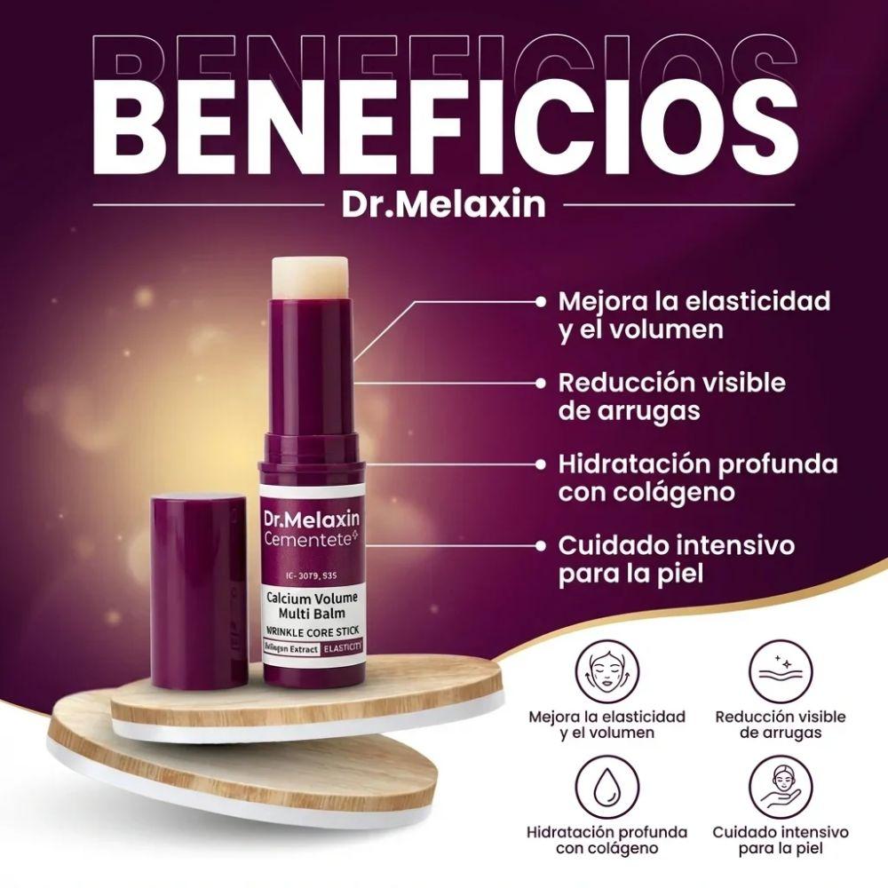 Dr. Melaxin Cemenrete Calcium Volume Multi Balm 9 g | Bálsamo en stick con calcio, colágeno y elastina para contorno de ojos y líneas de expresión