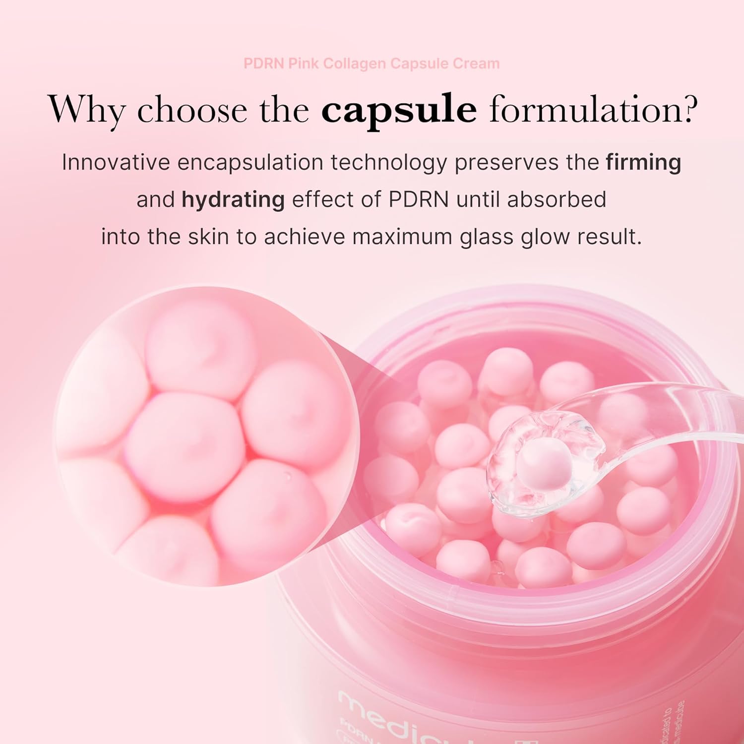 medicube Salmon DNA PDRN Capsule Cream 55 g | Crema hidratante ligera con PDRN y niacinamida para tono desigual e hidratación luminosa