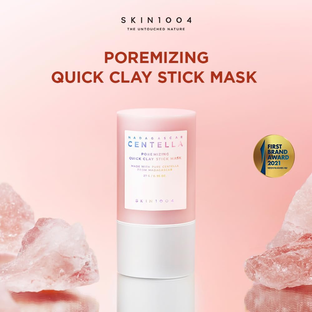 SKIN1004 Madagascar Centella Poremizing Quick Clay Stick Mask 27 g – Control de sebo y poros, piel suave y limpia
