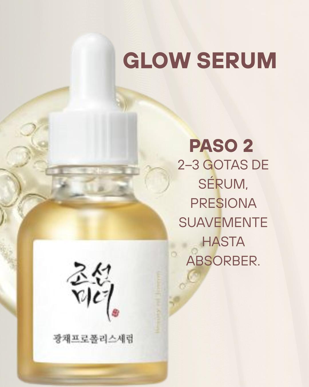 Beauty of Joseon rutina de día para poros: Green Plum Cleanser + Glow Serum Propolis & Niacinamide + Relief Sun Aqua-Fresh SPF50
