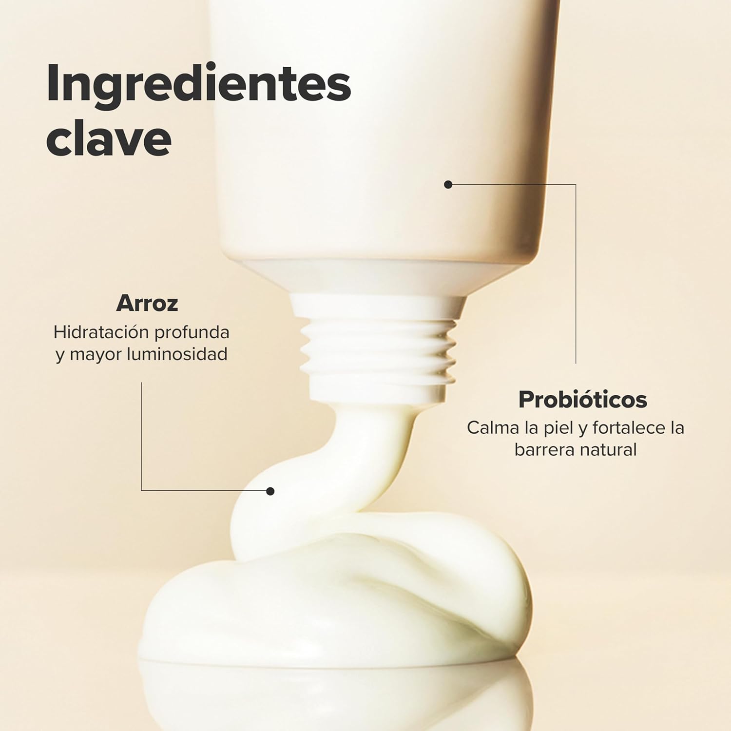 Beauty of Joseon Relief Sun SPF50 50 ml Protector Solar Arroz + Probióticos Ligero e Hidratante Textura Ultraligera y Sin Acabado Graso