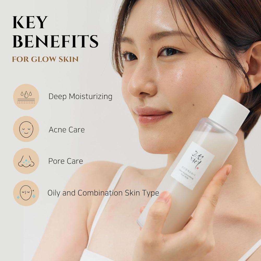 Beauty of Joseon Glow Replenishing Rice Milk 150ml | Tónico “milk” hidratante con extracto de arroz + aminoácidos (doble capa)