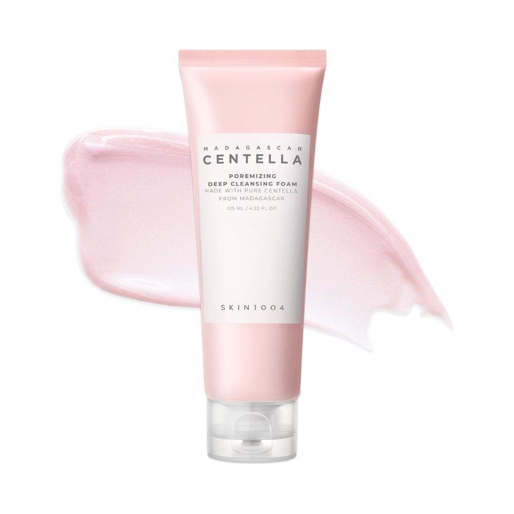 SKIN1004 Madagascar Centella Poremizing Deep Cleansing Foam 125 ml | Limpiadora facial espumosa con centella y sal rosa del Himalaya para poros y exceso de sebo
