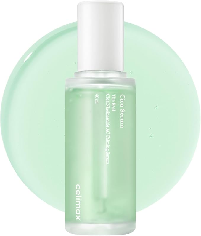 Celimax The Real Cica Niacinamide AC Calming Sérum | CICA + Niacinamida + Ácido Hialurónico Triple | Calmante Rojeces y Acné | Piel Sensible | 40ml