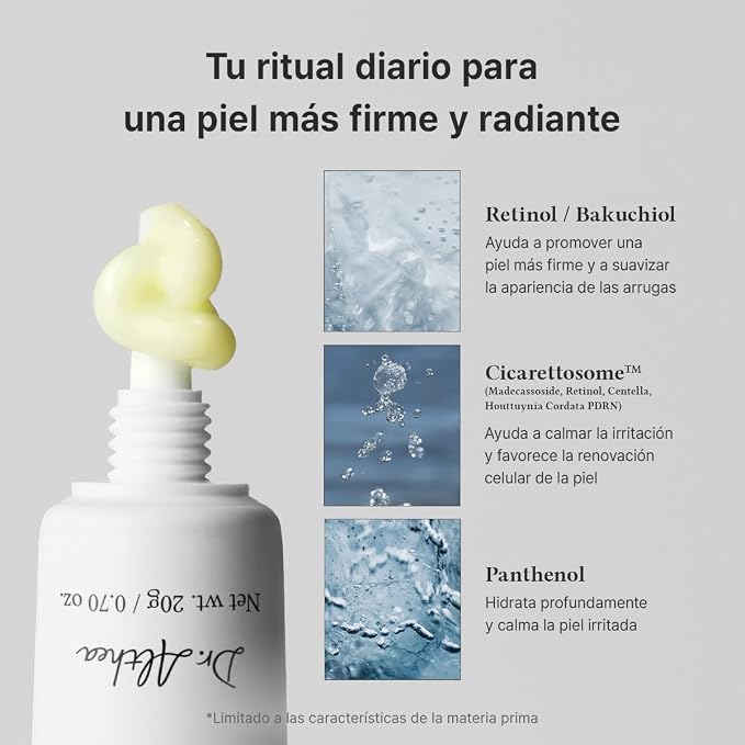 Dr.Althea Pure Retinol 0.15% Cream | Crema Antiedad para Principiantes con Retinol + Bakuchiol + Ceramidas | Suaviza Arrugas, Unifica el Tono | Cosmética Vegana Coreana | 20 ml