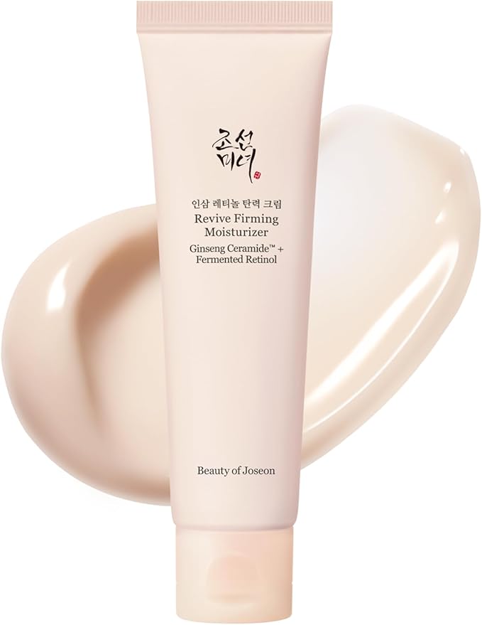 Beauty of Joseon Revive Firming Moisturizer | Crema Hidratante Antiedad con Retinol Fermentado y Ginseng Ceramide™ | Ceramida NP, Ácido Hialurónico, Adenosina y Escualano | Para Piel Seca y Sensible | Cosmética Coreana | 60 ml