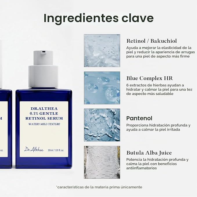 Dr. Althea 0.1% Gentle Retinol Serum – sérum coreano – imagen 4