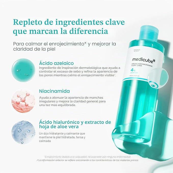 Medicube Azelaic Acid Clarifying Toner – tónico coreano – imagen 4