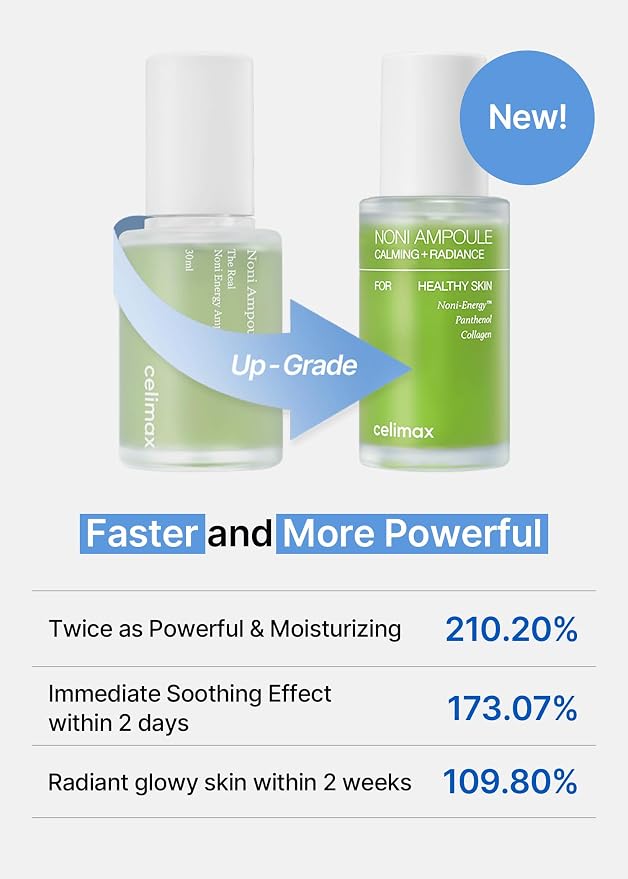 Celimax The Real Noni Energy Ampoule | Sérum Antiedad con 71,77% Extracto de Noni + Adenosina + Colágeno Soluble | Luminosidad, Hidratación y Anti-Manchas | 30 ml