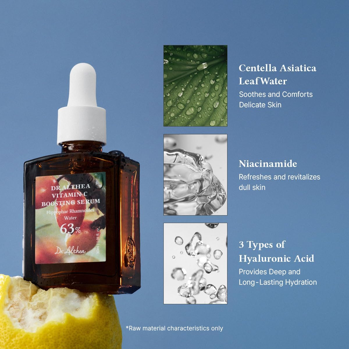Dr.Althea Vitamin C Boosting Serum 30 ml | Sérum diario con vitamina C para ayudar a reducir manchas y unificar el tono | Cosmética coreana vegana iluminadora
