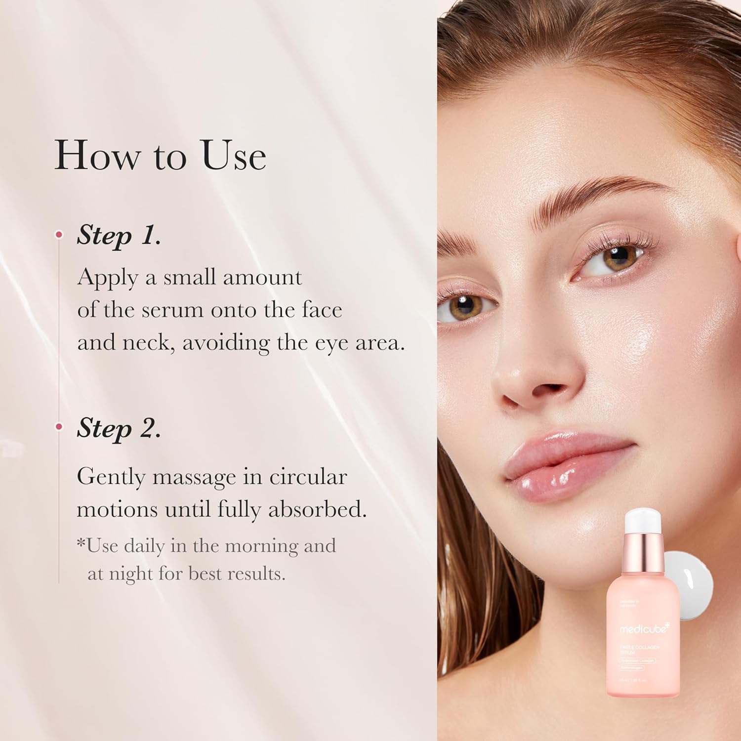 Medicube Triple Collagen Serum 4.0 - Sérum Coreano con Colágeno Hidrolizado Niacinamida y Ácido Hialurónico para Piel Firme y Hidratada Efecto Glow Glass Skin