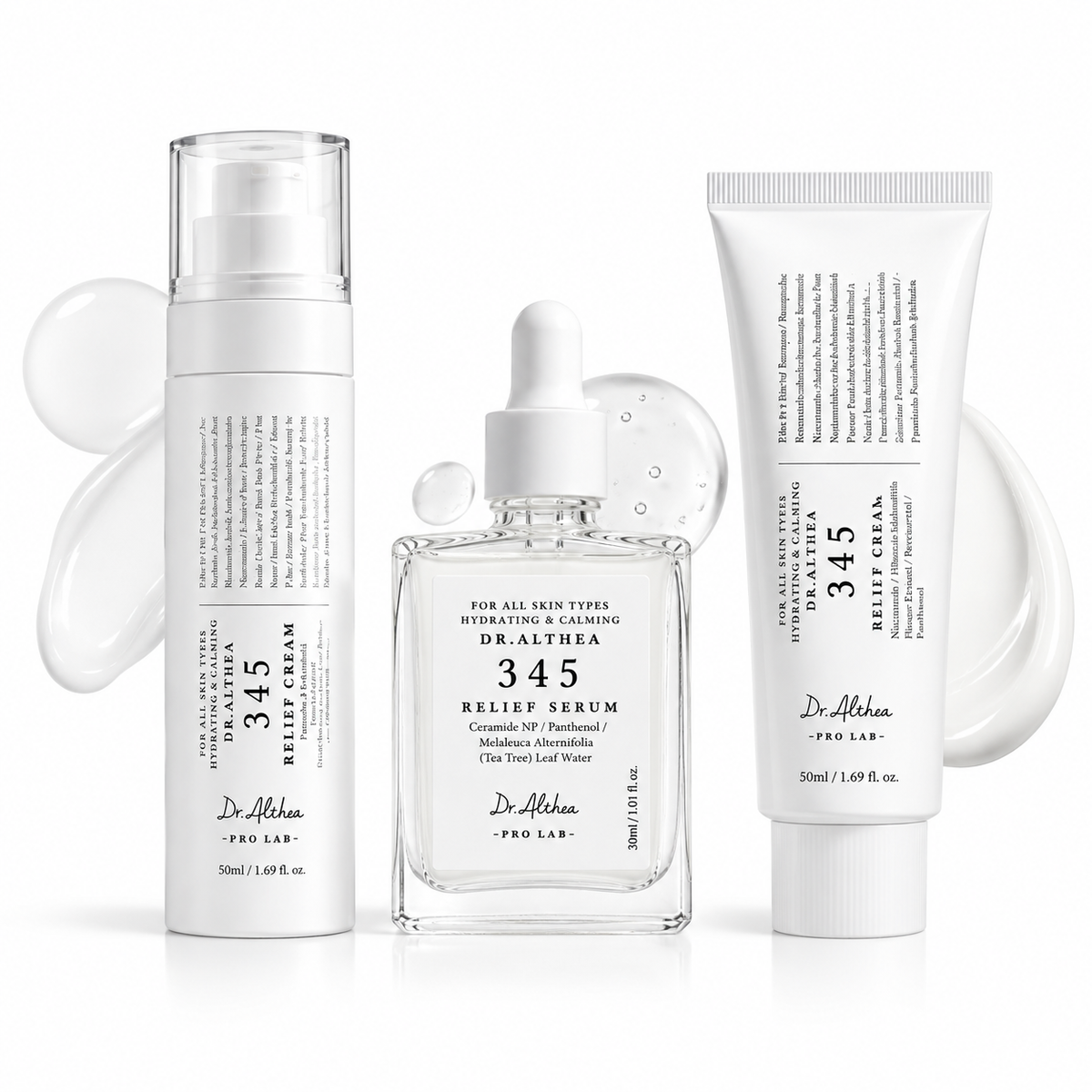 Dr. Althea Pack 345 Relief: Mist + Sérum + Crema – rutina de cosmética coreana