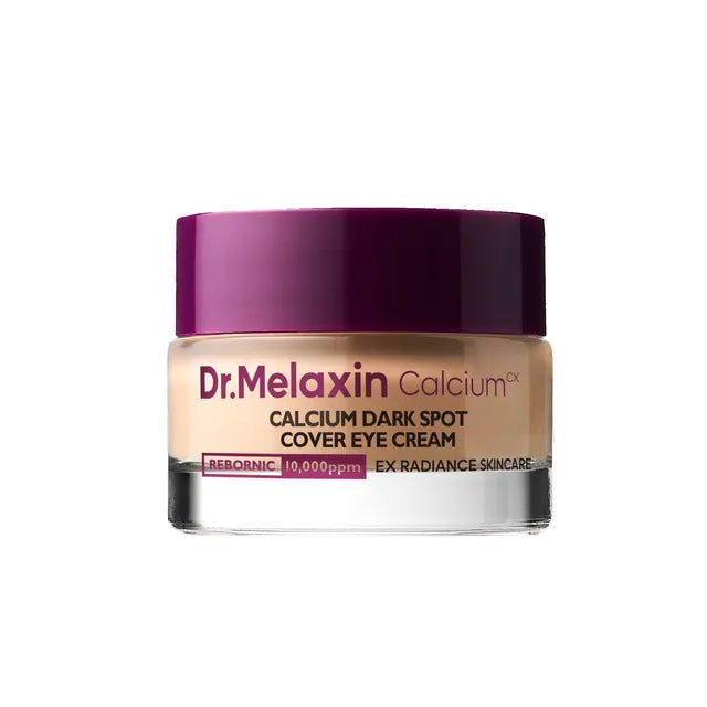 Dr. Melaxin Cemenrete Calcium Dark Spot Eye Cream | Crema Contorno Antiojeras con Tono Corrector + REBORNIC · Calcio Ionizado 10.000 PPM + Colágeno + Elastina + Niacinamida + Adenosina + Dióxido de Titanio | Cubre · Trata · Firma