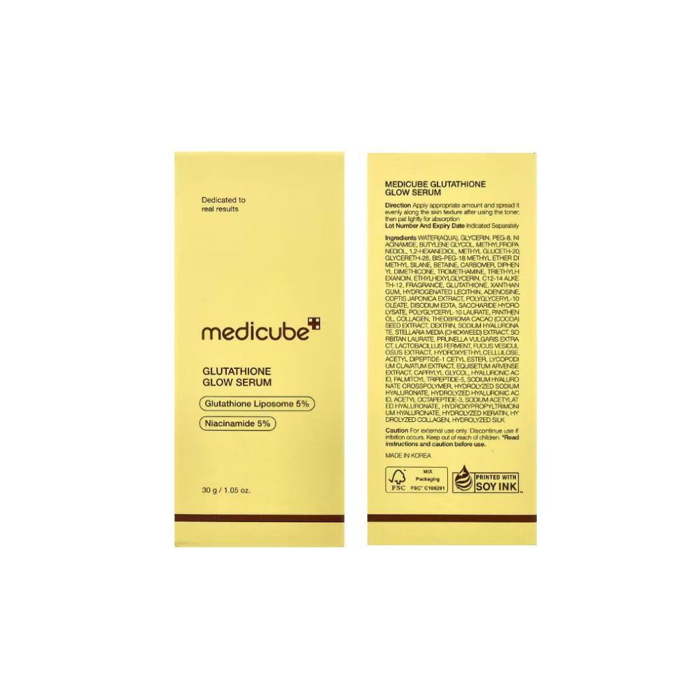 Medicube Glutathione Glow Serum 30 ml | Sérum iluminador con glutathión y niacinamida para tono más uniforme y piel con “glow”