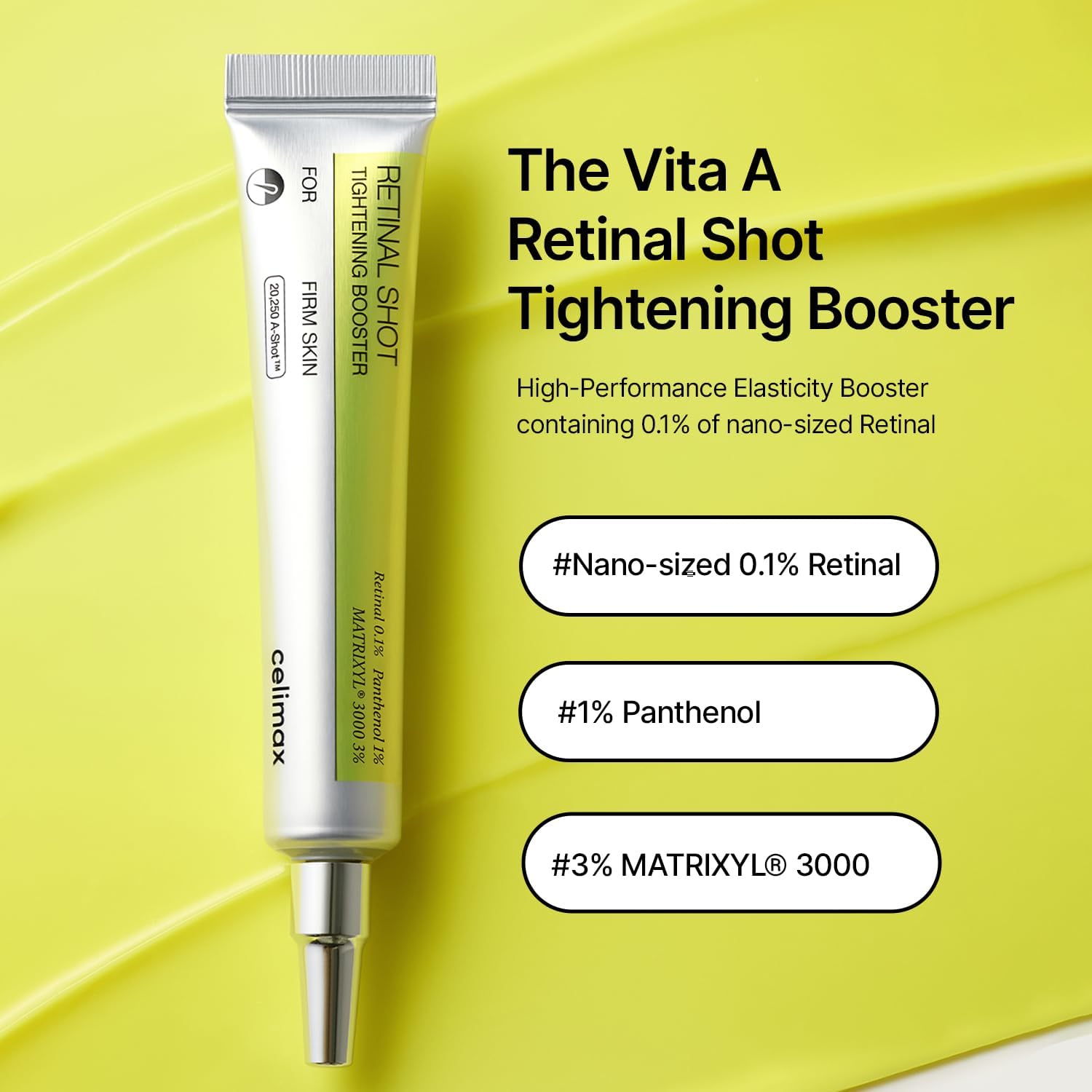 celimax The Vita A Retinal Shot Tightening Booster 15ml | Retinal 0.1% liposomal + Matrixyl 3000