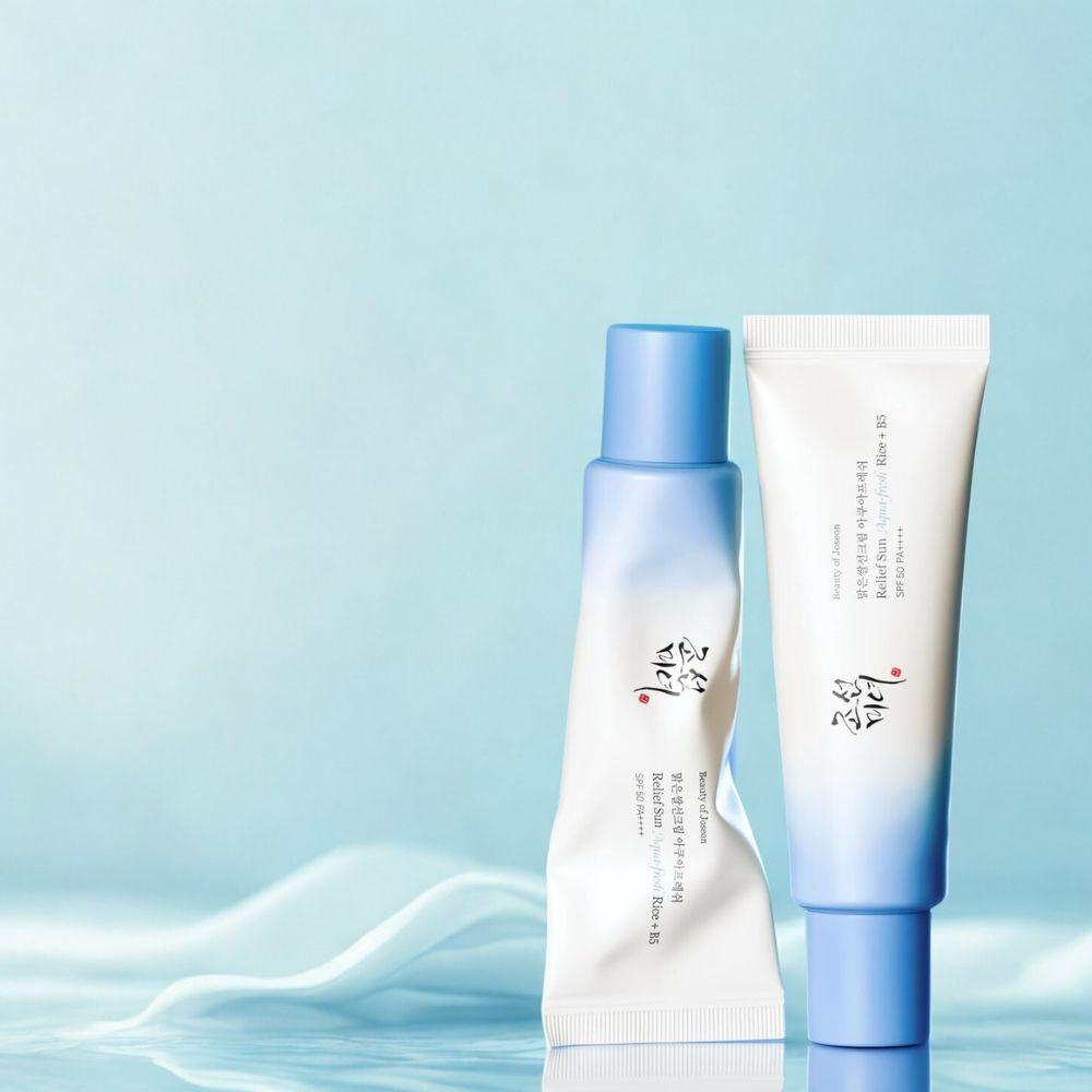 Beauty of Joseon Pack 2 Relief Sun Aqua‑Fresh Rice + B5 SPF50+ PA++++ protector solar facial - con agua de semilla de arroz y Vitamina B5- cruelty free; Entrega 24h