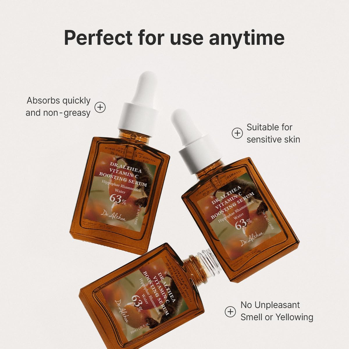Dr.Althea Vitamin C Boosting Serum 30 ml | Sérum diario con vitamina C para ayudar a reducir manchas y unificar el tono | Cosmética coreana vegana iluminadora