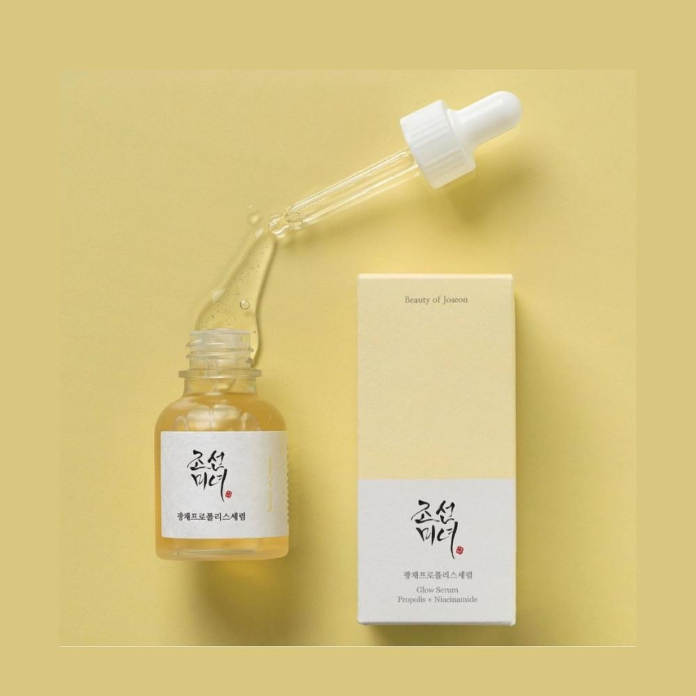 Beauty of Joseon Glow Serum Propolis + Niacinamide 30ml – Sérum Iluminador y Calmante con Propóleo 60% y Niacinamida 2% – Ideal para Piel Sensible, Mixta o con Acné – Hidratación, Reducción de Poros y Control del Sebo